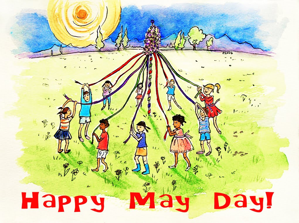 Image result for vintage happy may day